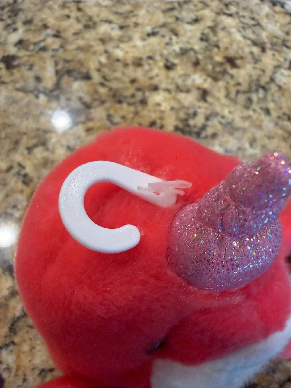 Palm Pals Red Nia Narwhal Plush Toy - Cute Small Toy